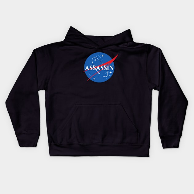 Nasa Assassin Kids Hoodie by Nerd_art